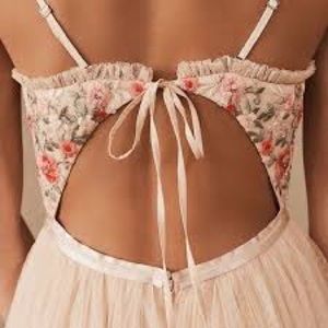 BHLDN needle & thread butterfly meadow dress